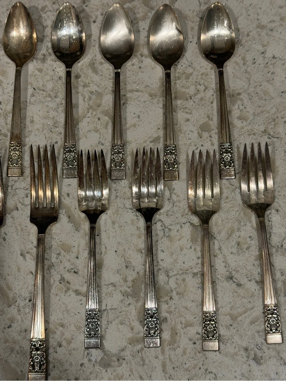 Vintage Community Silverplate Flatware 24 Pc Set + 1 Simeon L & George H Rogers.